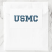 Sticker Rectangulaire Équipe USMC (Sac)
