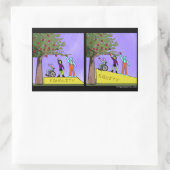 Sticker Rectangulaire Équité/Égalité (Sac)