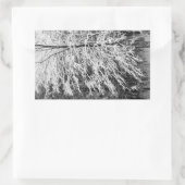 Sticker Rectangulaire Érable En Neige (Sac)