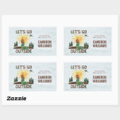 Sticker Rectangulaire Eric Carle | Allons dehors (Feuille)