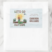 Sticker Rectangulaire Eric Carle | Allons dehors (Sac)