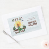 Sticker Rectangulaire Eric Carle | Allons dehors (Enveloppe)