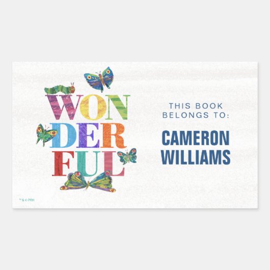 Sticker Rectangulaire Eric Carle | Merveilleux (Devant)