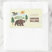 Sticker Rectangulaire Eric Carle | Prêt pour le plaisir des forêts (Sac)