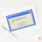 Sticker Rectangulaire Erreur de vie (Enveloppe)