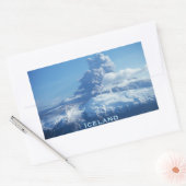 Sticker Rectangulaire Éruption volcanique islandaise (Enveloppe)