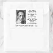 Sticker Rectangulaire Erwin Schrödinger Tâche Penser Personne Encore Pen (Sac)