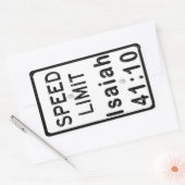 Sticker Rectangulaire Ésaïe 41:10 (Enveloppe)
