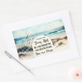 Sticker Rectangulaire Esaïe 43:1 Ne crains pas pour moi vous ai racheté  (Enveloppe)