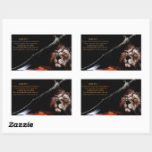 Sticker Rectangulaire Ésaïe 54:17 (Feuille)