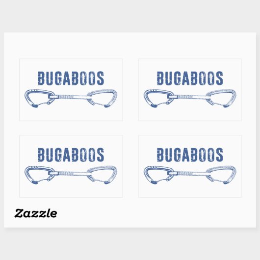 Sticker Rectangulaire Escalade Bugaboos (Feuille)