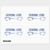 Sticker Rectangulaire Escalade Cathedral Ledge (Feuille)