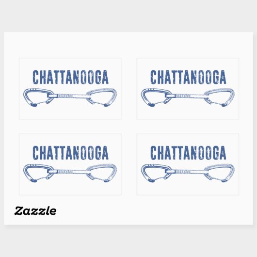 Sticker Rectangulaire Escalade Chattanooga Quickdraw (Feuille)