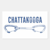 Sticker Rectangulaire Escalade Chattanooga Quickdraw (Devant)