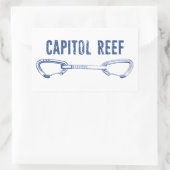 Sticker Rectangulaire Escalade de Capitol Reef Rock (Sac)