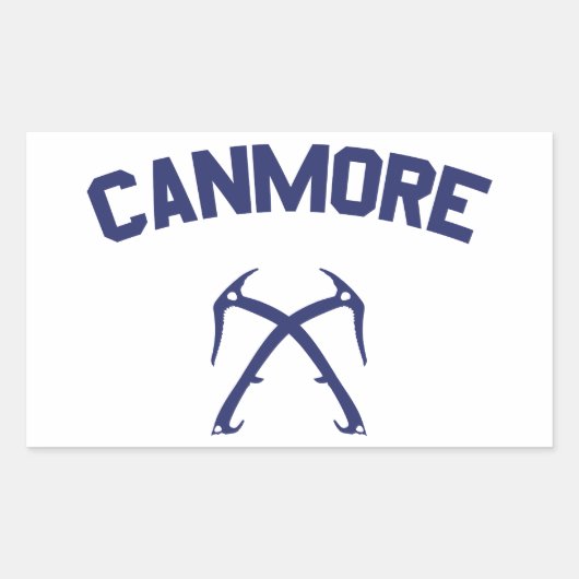 Sticker Rectangulaire Escalade de glace Canmore (Devant)