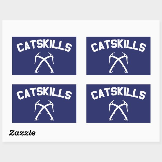 Sticker Rectangulaire Escalade de glace CatSkills (Feuille)