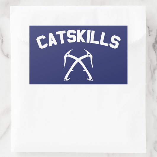 Sticker Rectangulaire Escalade de glace CatSkills (Sac)