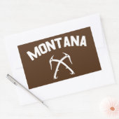 Sticker Rectangulaire Escalade de glace du Montana (Enveloppe)