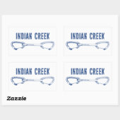 Sticker Rectangulaire Escalade de Indian Creek (Feuille)