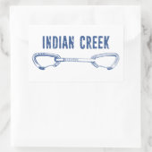 Sticker Rectangulaire Escalade de Indian Creek (Sac)