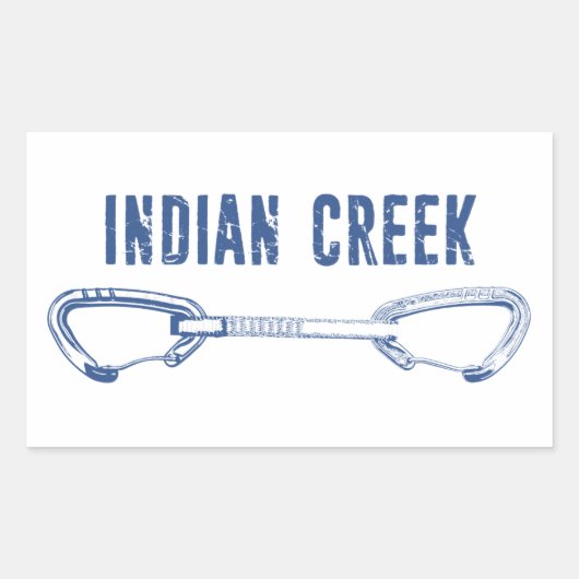 Sticker Rectangulaire Escalade de Indian Creek (Devant)