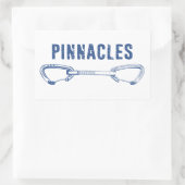 Sticker Rectangulaire Escalade de parc national des Pinnacles (Sac)