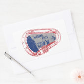 Sticker Rectangulaire Escalade des collines de l'Alabama (Enveloppe)
