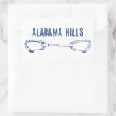 Sticker Rectangulaire Escalade des collines de l'Alabama (Sac)