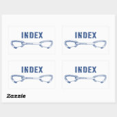 Sticker Rectangulaire Escalade d'index Quickdraw (Feuille)