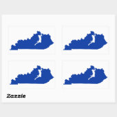 Sticker Rectangulaire Escalade du Kentucky (Feuille)