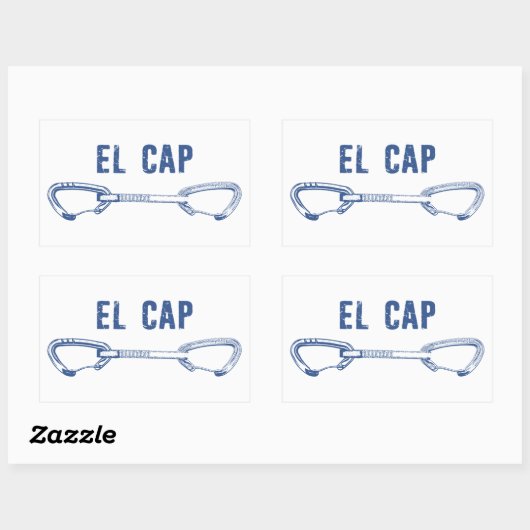 Sticker Rectangulaire Escalade El Capitan (Feuille)