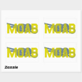 Sticker Rectangulaire Escalade Moab Figure 8 (Feuille)