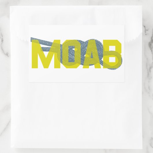 Sticker Rectangulaire Escalade Moab Figure 8 (Sac)