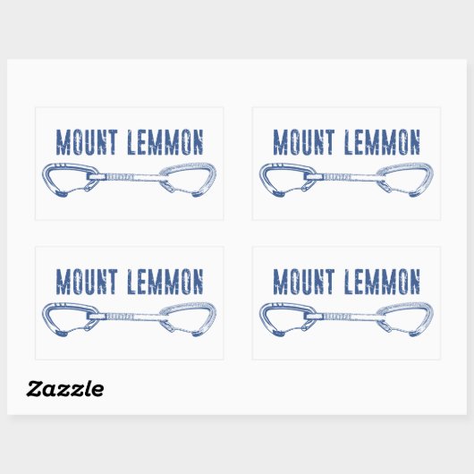Sticker Rectangulaire Escalade Mount Lemmon Quickdraw (Feuille)