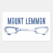 Sticker Rectangulaire Escalade Mount Lemmon Quickdraw (Devant)