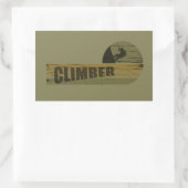 Sticker Rectangulaire Escalade rock grimpeur vintage (Sac)