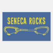 Sticker Rectangulaire Escalade Seneca Rocks (Devant)