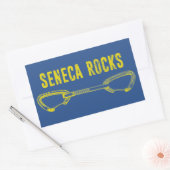 Sticker Rectangulaire Escalade Seneca Rocks (Enveloppe)