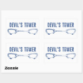 Sticker Rectangulaire Escalade tour Devil Quickdraw (Feuille)