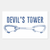 Sticker Rectangulaire Escalade tour Devil Quickdraw (Devant)