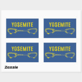 Sticker Rectangulaire Escalade Yosemite Quickdraw (Feuille)