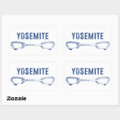 Sticker Rectangulaire Escalade Yosemite Quickdraw (Feuille)