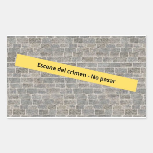 Sticker Rectangulaire Escena del crimen (Devant)
