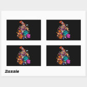 Sticker Rectangulaire Espace (Feuille)