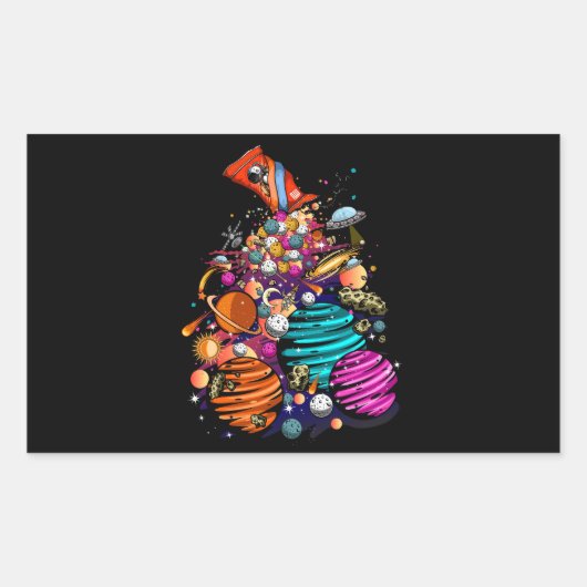 Sticker Rectangulaire Espace (Devant)