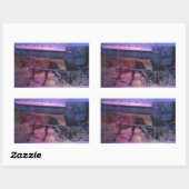 Sticker Rectangulaire Espace Amish (Feuille)