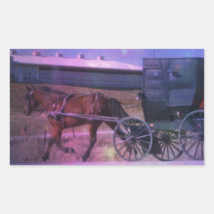 Sticker Rectangulaire Espace Amish