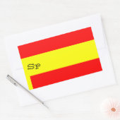STICKER RECTANGULAIRE ESPAGNE (Enveloppe)