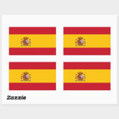 Sticker Rectangulaire Espagne (Feuille)